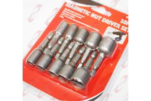 1/4" Shank 10pc Magnetic Dual Metric MM & Standard SAENut Driver Tool Set